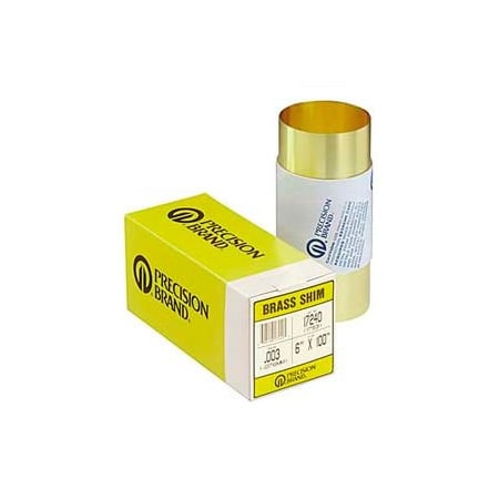 Precision Brand Products 0.020" Brass Shim Stock 12" x 120" Roll 17428